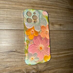 Floral Pattern Phone Case - Multicolor